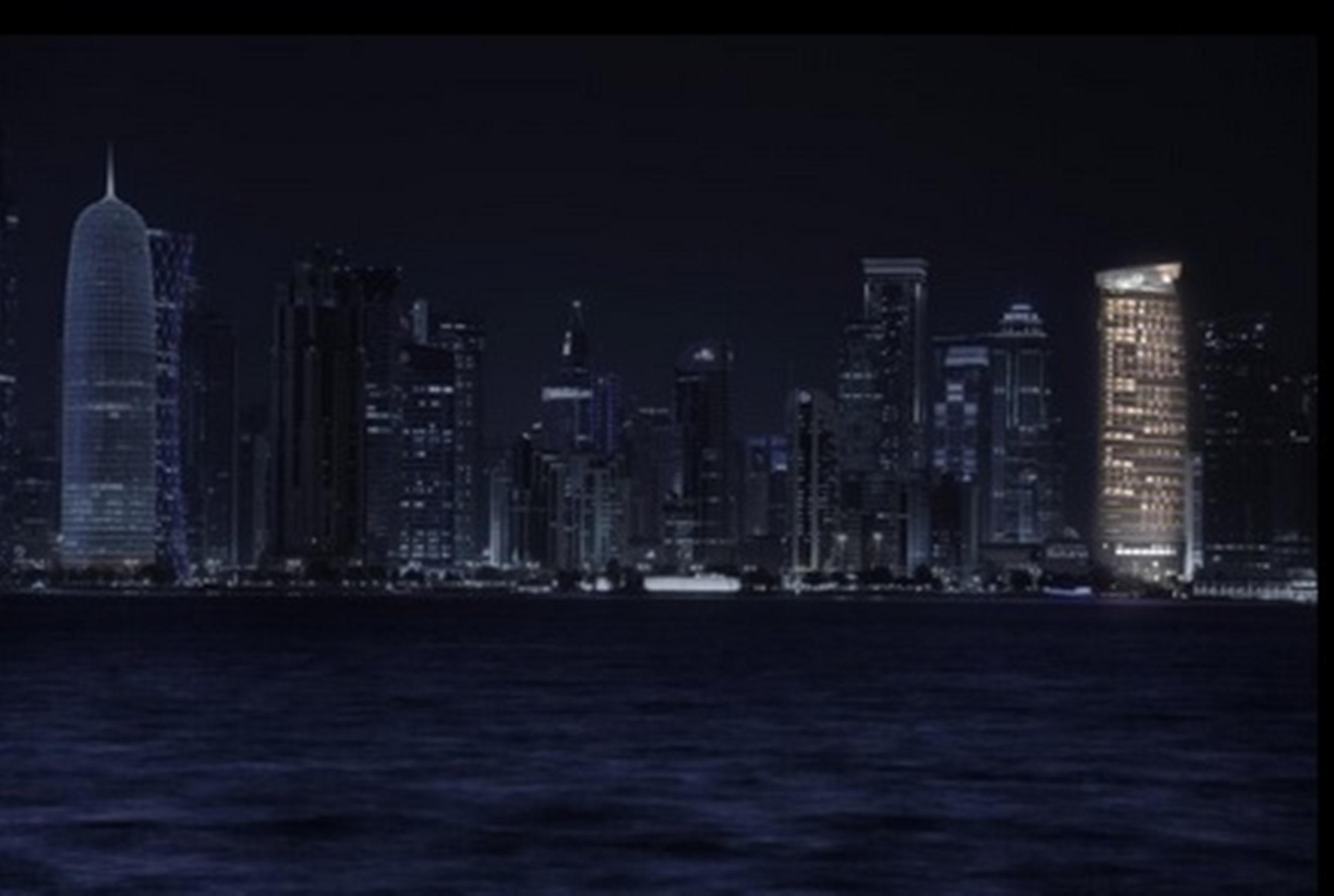 City Centre Rotana Doha Luaran gambar Doha skyline at night